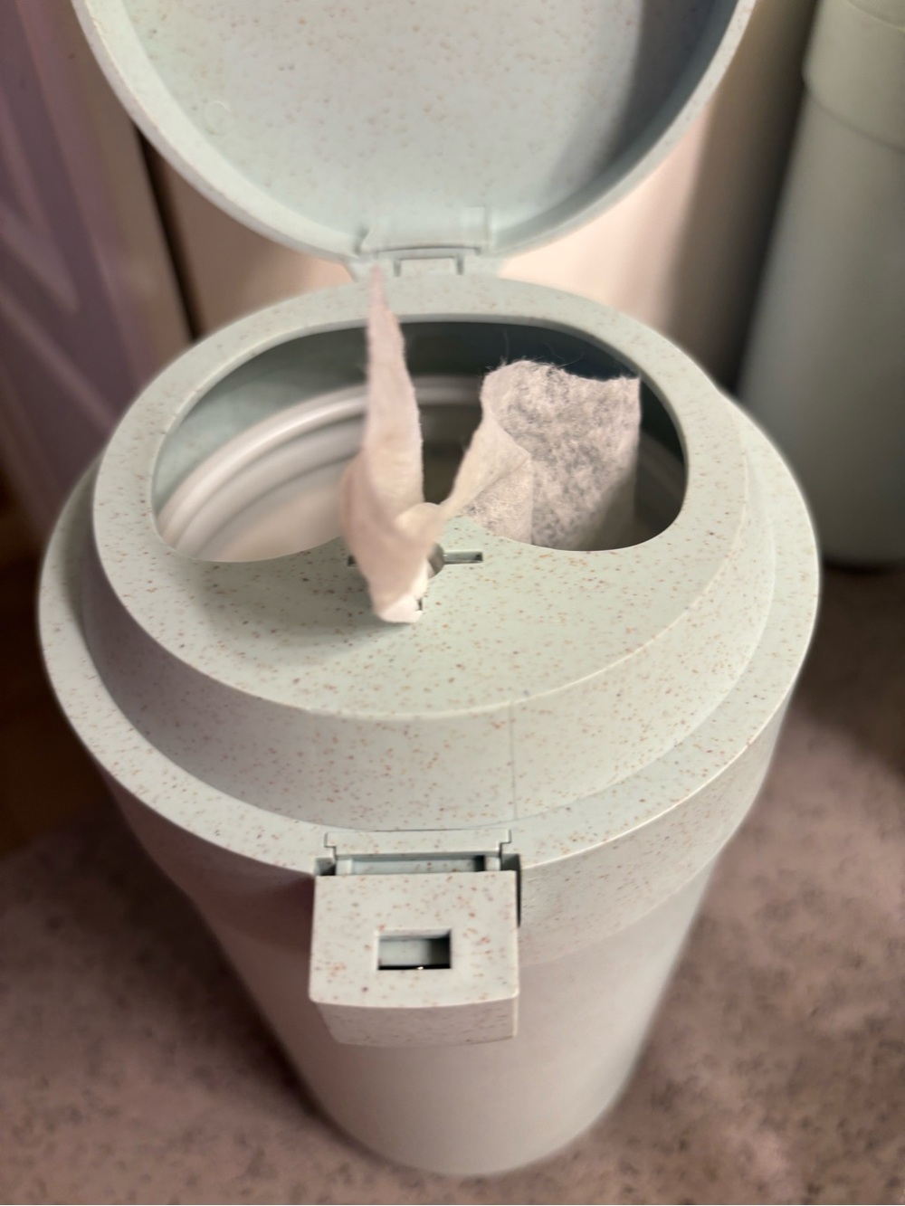 Multi-Purpose decorative, refillable disinfecting wipe dispenser.